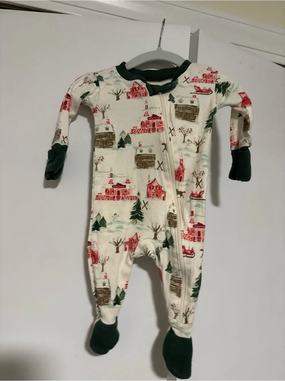 Burt’s Bees baby Christmas pajama newborn baby holiday